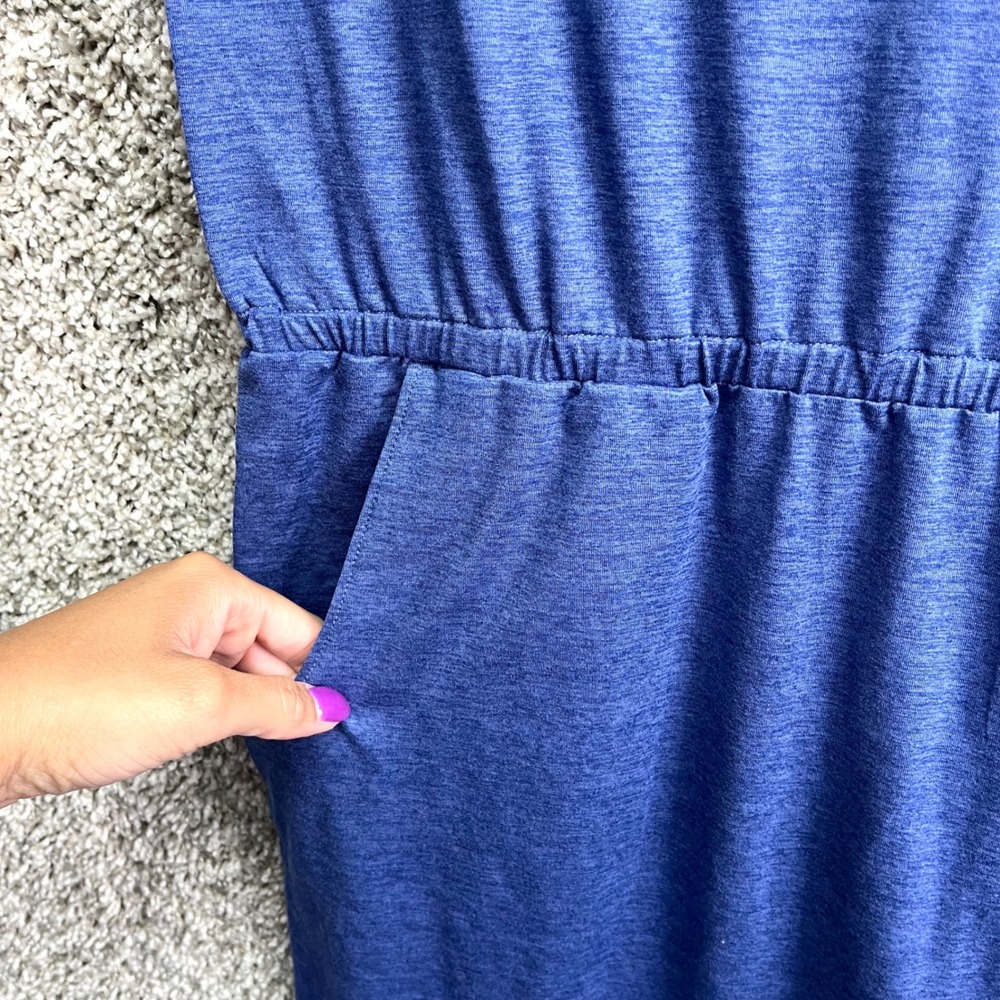 Columbia Dress Women's Small Pacific Haze Blue Heathered Elastic Waist Athletic - Picture 3 of 6